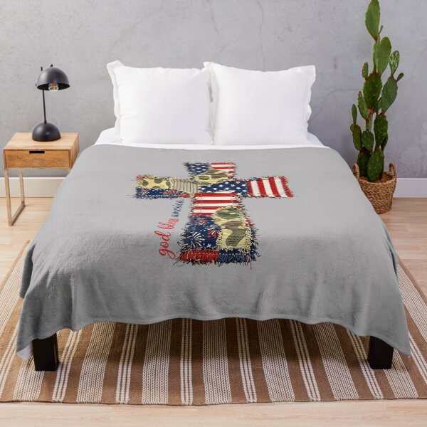 Item preview, God Bless America Patriotic Cross Faith Design designed and sold by FrankIsabel.