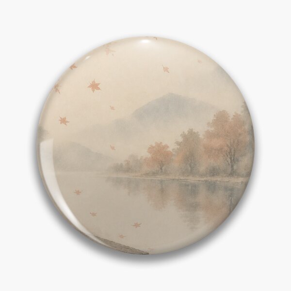 Item preview, Wooden Bench and Falling Leaves | Autumn Japandi Art designed and sold by SereniBloom.