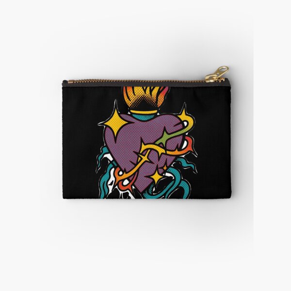 Item preview, Cyber Punk Purple and Yellow Neon Sacred Heart designed and sold by Ideniquo.