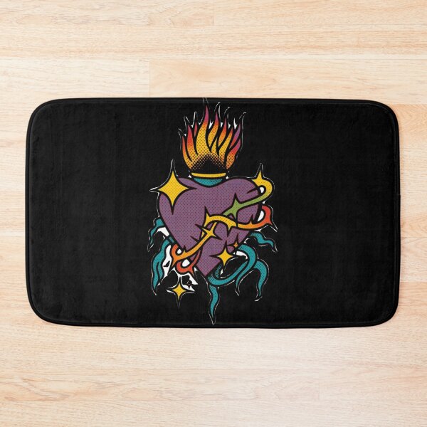 Item preview, Cyber Punk Purple and Yellow Neon Sacred Heart designed and sold by Ideniquo.