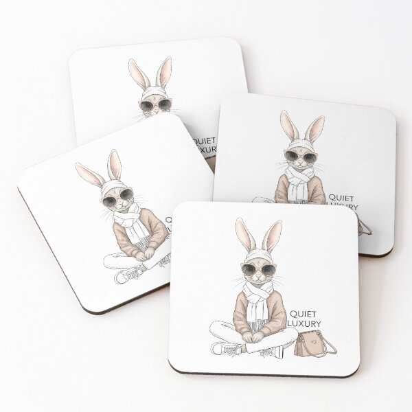 Item preview, Fashion bunny in neutral color. Quiet luxury designed and sold by LiluGross.