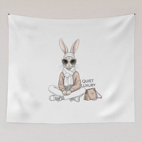 Item preview,  Fashion bunny in neutral color. Quiet luxury designed and sold by LiluGross.