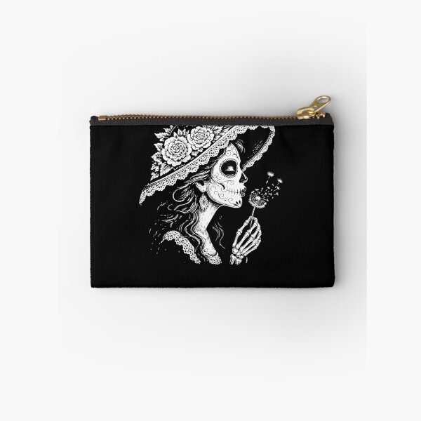 Item preview, La Catrina Blowing Wishes Funny La Catrina Blowing Dandelion designed and sold by Hedoraxe.