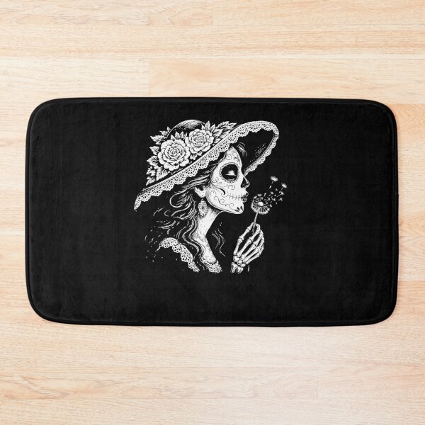 Item preview, La Catrina Blowing Wishes Funny La Catrina Blowing Dandelion designed and sold by Hedoraxe.