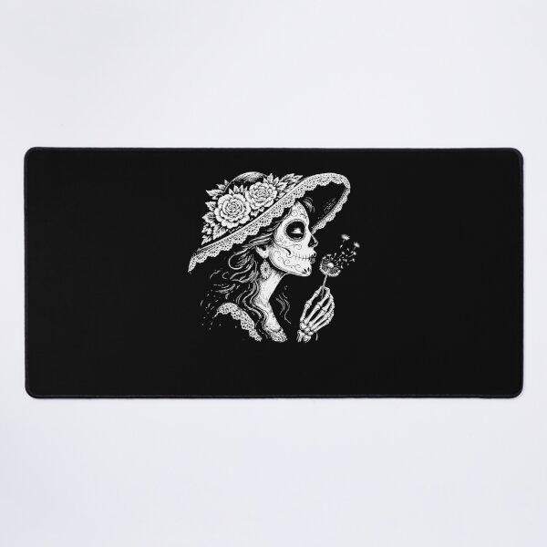 Item preview, La Catrina Blowing Wishes Funny La Catrina Blowing Dandelion designed and sold by Hedoraxe.