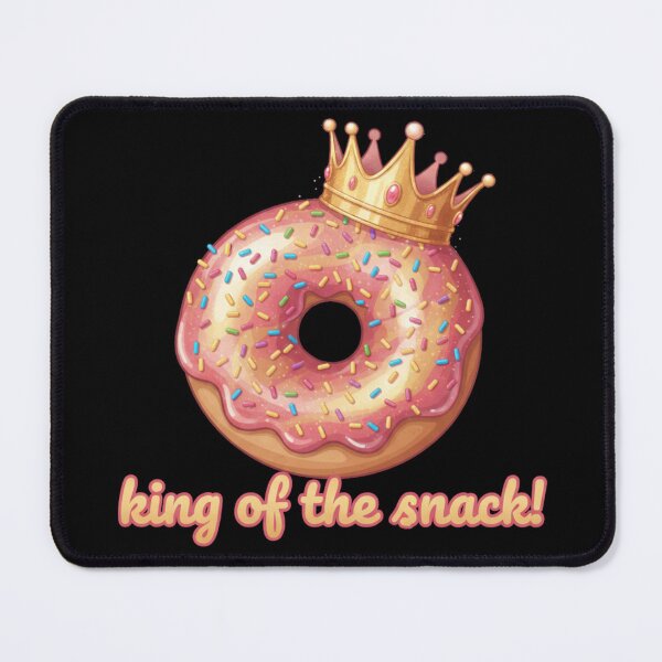 Item preview, Crowned Donut King of the Snack Foodie Humor Design designed and sold by Avery Lane Studios.
