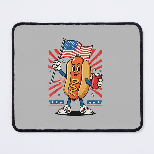 Item preview, Hot Dog USA Flag Beer 4th of July designed and sold by FrankIsabel.