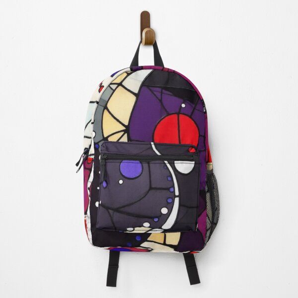 Item preview, rhythm of the spheres stained glass colorful geometric abstract design designed and sold by SmashingDeals.