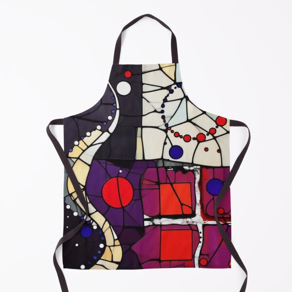 Item preview, rhythm of the spheres stained glass colorful geometric abstract design designed and sold by SmashingDeals.