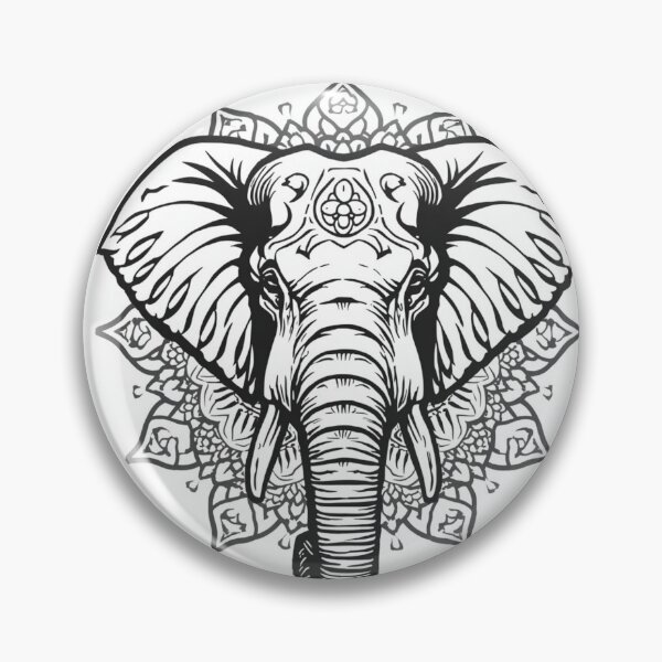 Item preview, Elephant Mandala – Spiritual Boho Art Design designed and sold by ColorJoyStudio.