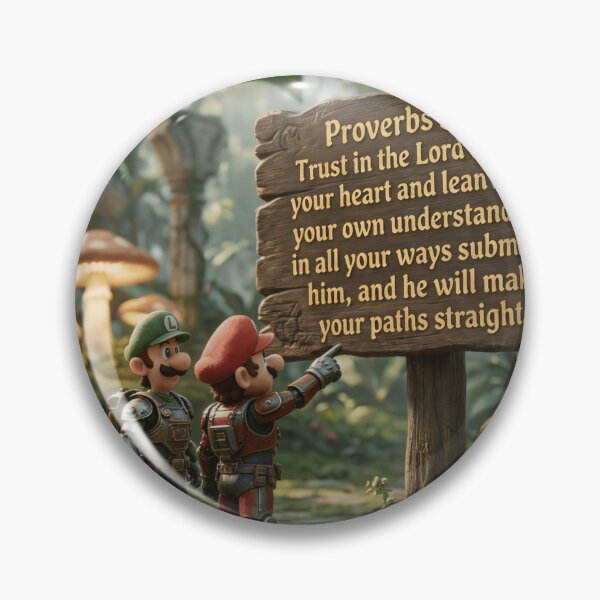 Item preview, Super Mario Proverbs 3:5-6 designed and sold by LeagueHeavenGG.