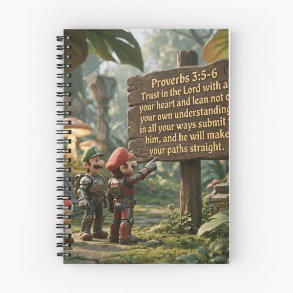 Item preview, Super Mario Proverbs 3:5-6 designed and sold by LeagueHeavenGG.