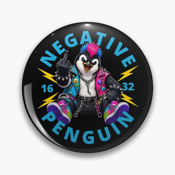 Item preview, Negative Penguin Giving The Finger designed and sold by pUNKnown.
