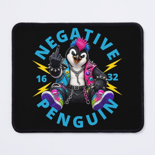 Item preview, Negative Penguin Giving The Finger designed and sold by pUNKnown.