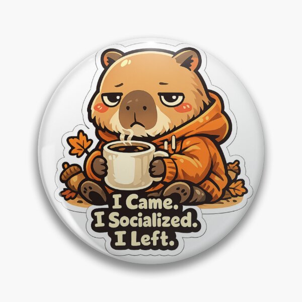 Item preview, Came. I Socialized. I Left. Wombat Shirt | Funny Introvert Wombat Coffee Lover Gift designed and sold by MrDev.