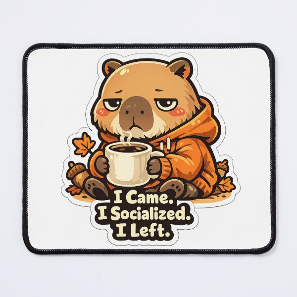 Item preview, Came. I Socialized. I Left. Wombat Shirt | Funny Introvert Wombat Coffee Lover Gift designed and sold by MrDev.