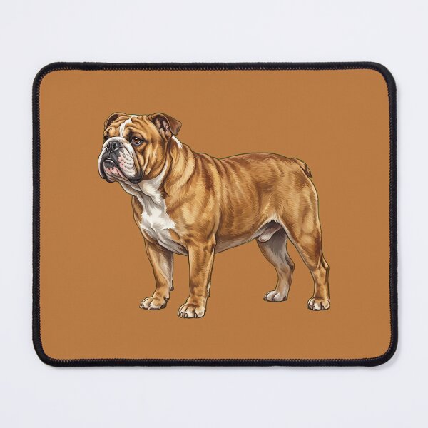 Item preview, Cute Hand-Painted Bulldog Illustration designed and sold by SYCESTORE.