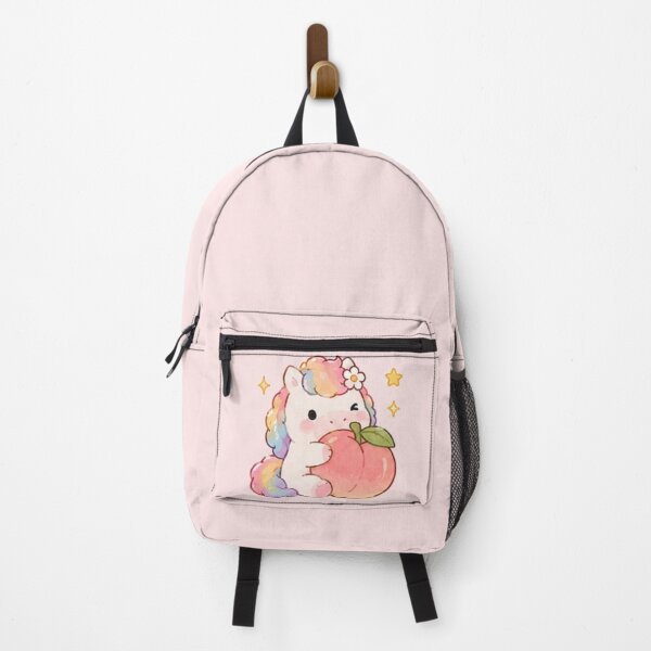 Item preview, Cute Rainbow Pony with Peach designed and sold by Randomundi.