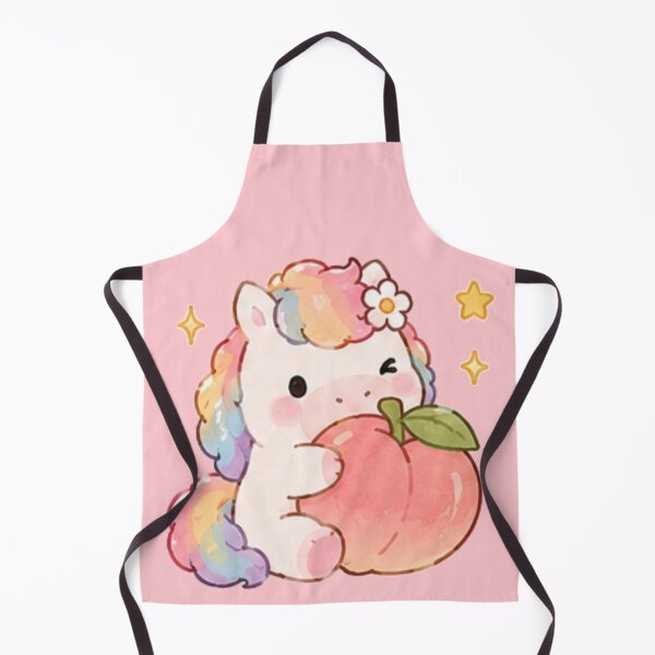 Item preview, Cute Rainbow Pony with Peach designed and sold by Randomundi.