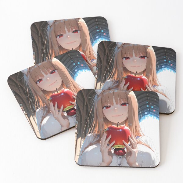 Item preview, Holo Spice And Wolf Apple Smile Sunlit Portrait designed and sold by B5fivemerch.