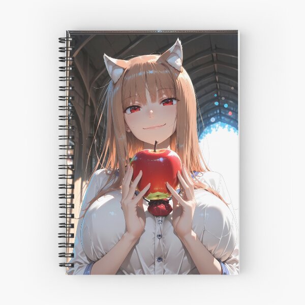 Item preview, Holo Spice And Wolf Apple Smile Sunlit Portrait designed and sold by B5fivemerch.
