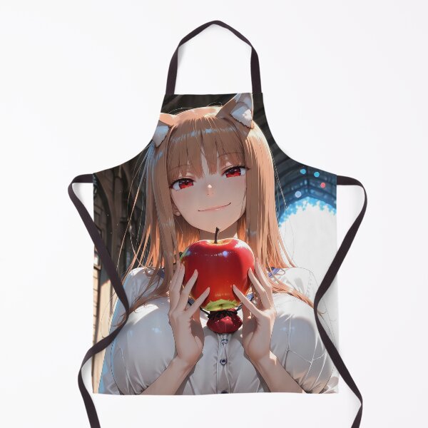 Item preview, Holo Spice And Wolf Apple Smile Sunlit Portrait designed and sold by B5fivemerch.