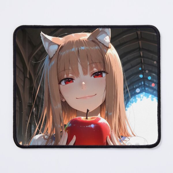 Item preview, Holo Spice And Wolf Apple Smile Sunlit Portrait designed and sold by B5fivemerch.