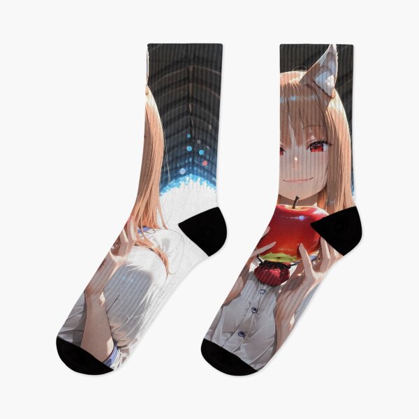 Item preview, Holo Spice And Wolf Apple Smile Sunlit Portrait designed and sold by B5fivemerch.