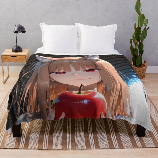 Item preview, Holo Spice And Wolf Apple Smile Sunlit Portrait designed and sold by B5fivemerch.