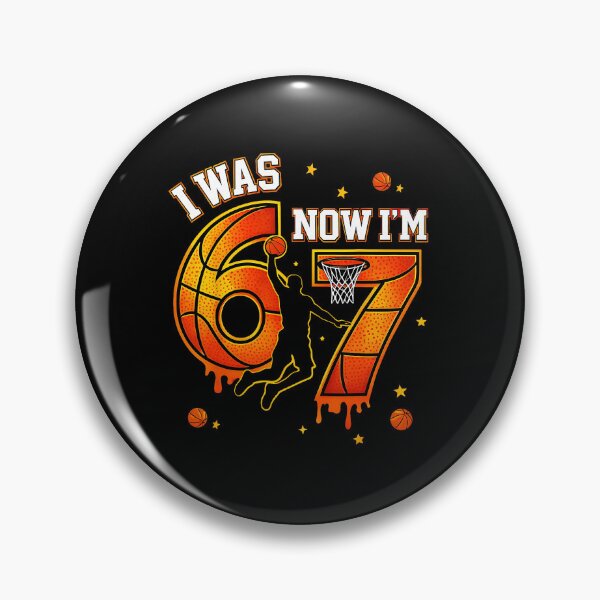 Item preview, I Was Six Now Im Seven Funny Basketball Birthday Meme designed and sold by allistermariam.