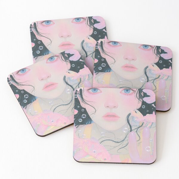 Item preview, Underwater Girl & Glowing Jellyfish Dream designed and sold by Liana-666.