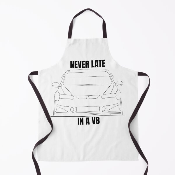Item preview, Holden V8 Race Car - Never late in a V8 Black and White designed and sold by Naked Drop.