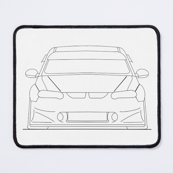 Item preview, Holden V8 Race Car - Black and White designed and sold by Naked Drop.