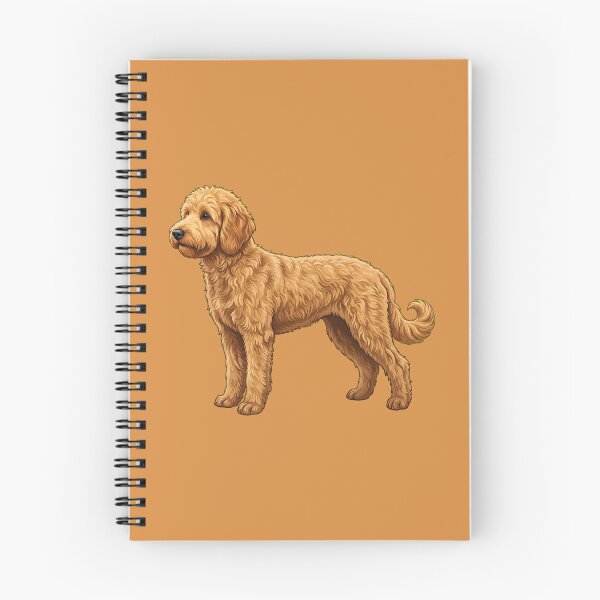 Artikelvorschau, Niedliche, handgemalte Golden-Doodle-Illustration entworfen und verkauft von SYCESTORE.