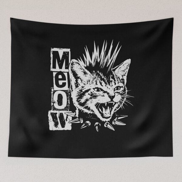 Item preview, Punk Cat Meow Funny Cat Lover designed and sold by suhairee-studio.