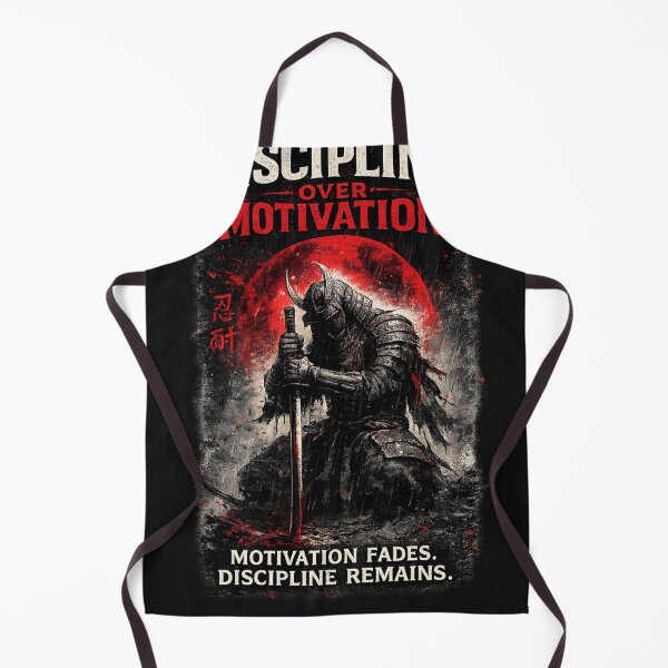 Item preview, Discipline Over Motivation Samurai Warrior Design designed and sold by Skedart.