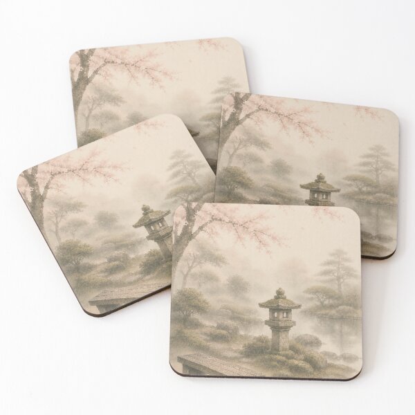 Item preview, Garden Rest | Japandi Zen Garden Wall Art designed and sold by SereniBloom.