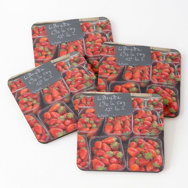 Aperçu de l'œuvre Fraises au Marché de Rennes créée et vendue par AFrenchCollection.
