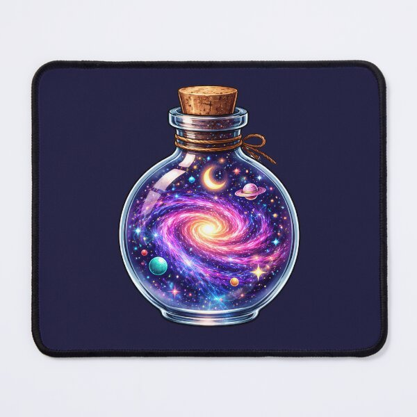 Item preview, Cosmic Galaxy Potion Bottle Fantasy Art Prints Collection designed and sold by PinUpPizzazz.