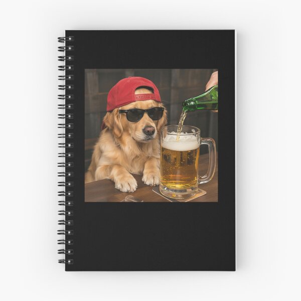 Item preview, Golden Retriever Drinking Beer Funny Meme designed and sold by suhairee-studio.