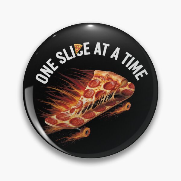Item preview, Skateboard Pizza One Slice at a Time Foodie Fun designed and sold by Avery Lane Studios.
