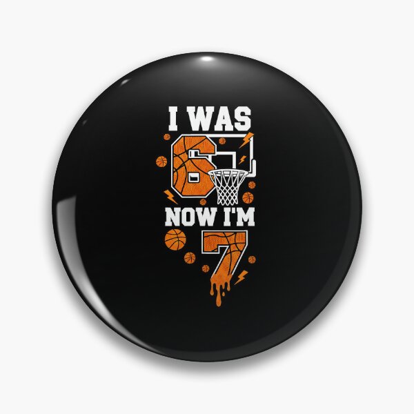 Item preview, I Was Six Now Im Seven Funny Basketball Seventh Birthday Joke designed and sold by allistermariam.