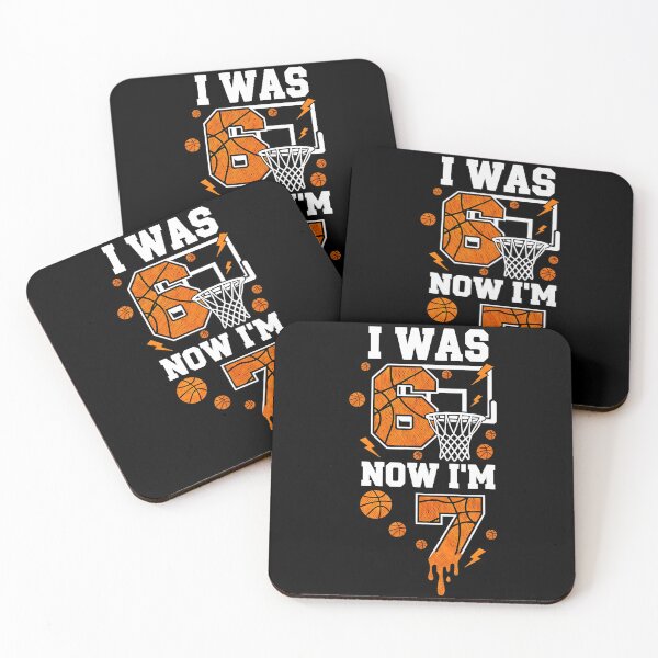 Item preview, I Was Six Now Im Seven Funny Basketball Seventh Birthday Joke designed and sold by allistermariam.