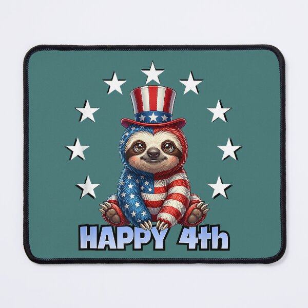 Item preview, Patriotic American Flag Sloth Happy 4th of July USA designed and sold by meilcannb.