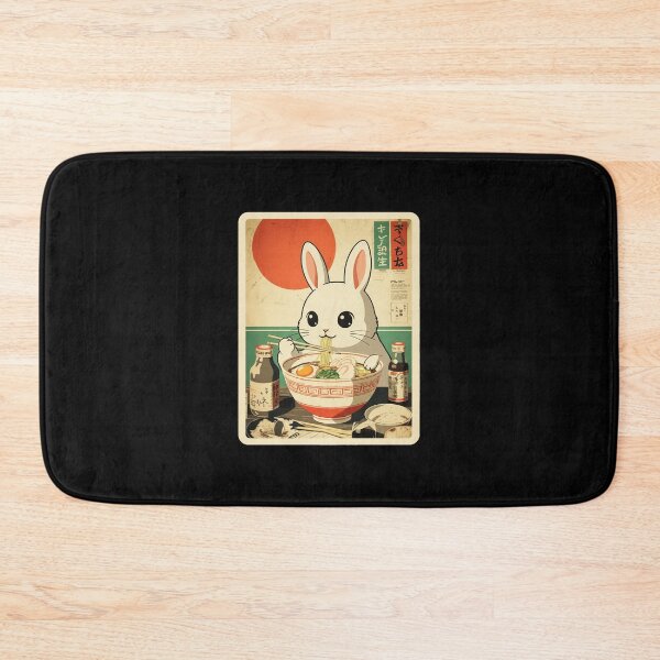 Item preview, Cute Ramen Bunny Retro Japanese Food Poster designed and sold by JordynLadukeg65.