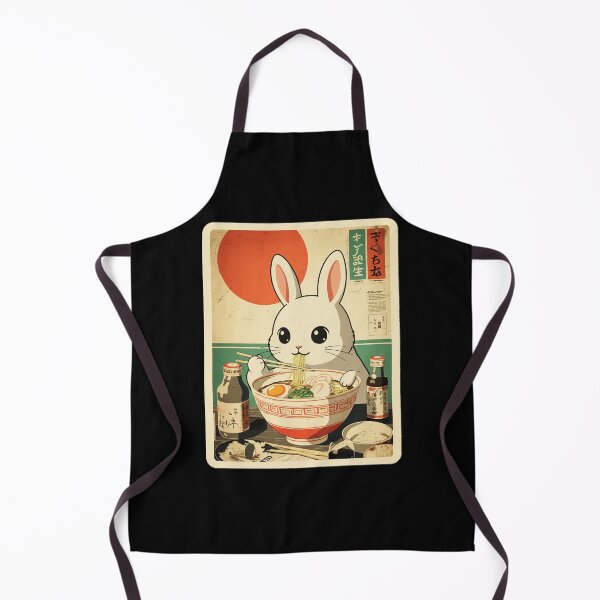 Item preview, Cute Ramen Bunny Retro Japanese Food Poster designed and sold by JordynLadukeg65.