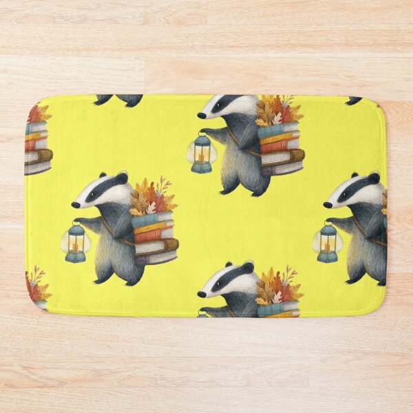 Item preview, Cute badger with lantern and books, autumn forest designed and sold by Mauswohn.