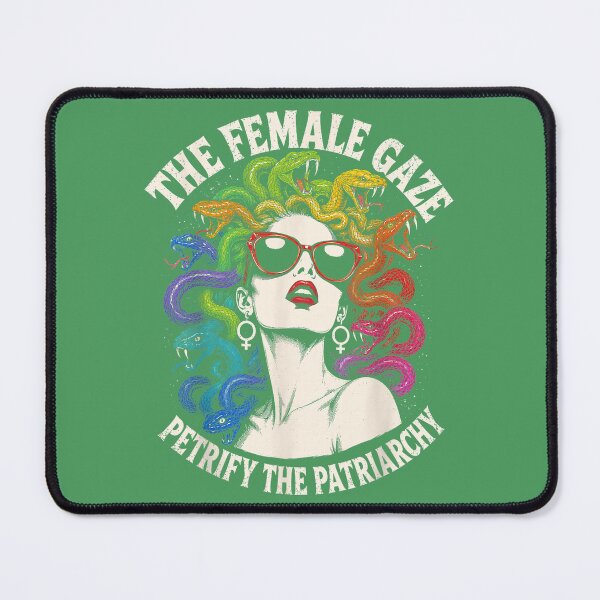 Item preview, Retro Female Gaze Medusa Rainbow Lesbian Pride Gay LGBT designed and sold by AliesKaruta.