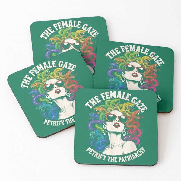 Item preview, Retro Female Gaze Medusa Rainbow Lesbian Pride Gay LGBT designed and sold by AliesKaruta.