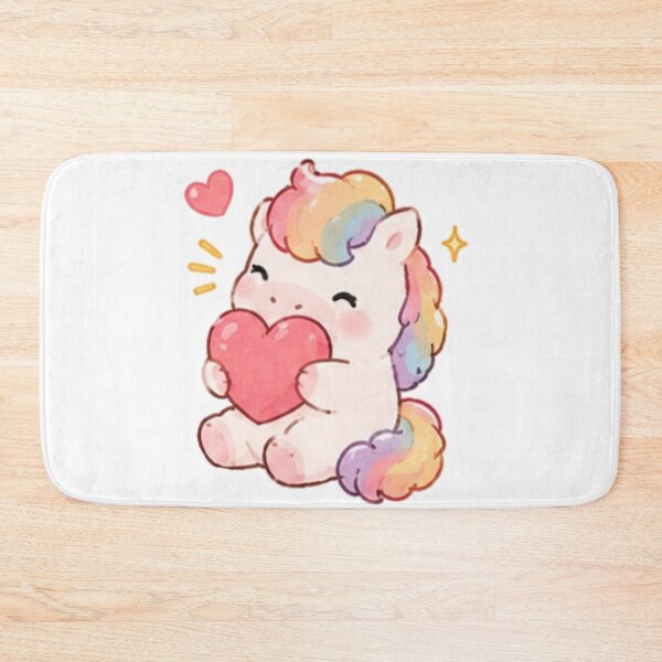 Item preview, Cute Rainbow Pony with Heart designed and sold by Randomundi.